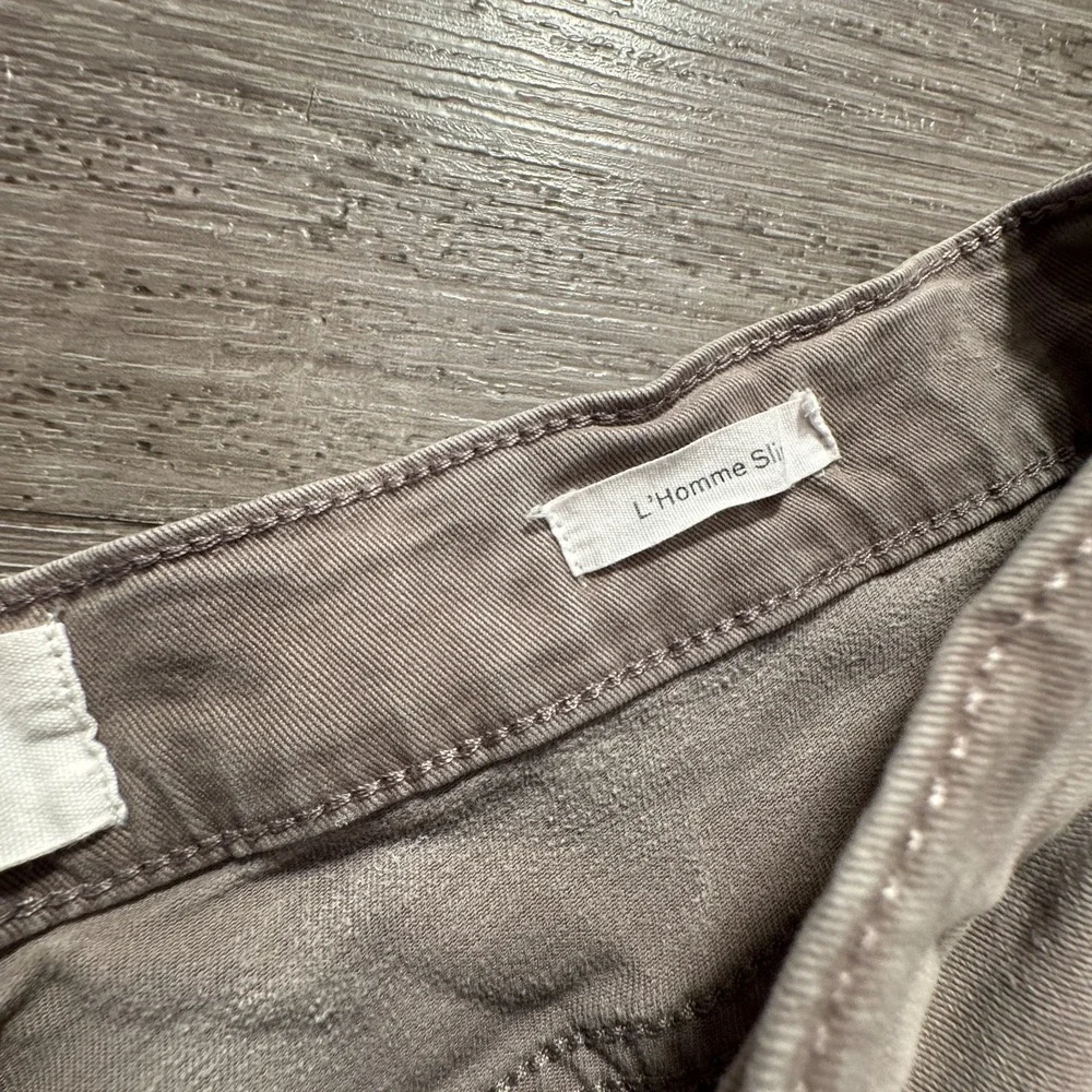 Frame Pants Mens 32 Beige Slim Straight L'homme Lyocell Rayon Blend Casual 32x32